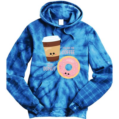 You Are The Coffee To My Donut Best Friend Valentine's Day Gift Tie Dye Hoodie