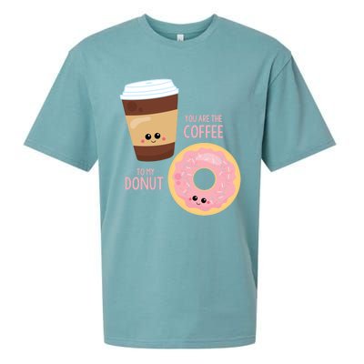 You Are The Coffee To My Donut Best Friend Valentine's Day Gift Sueded Cloud Jersey T-Shirt