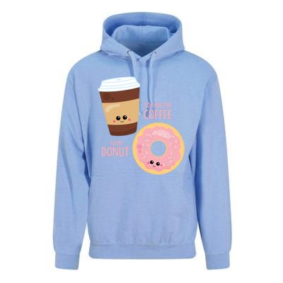 You Are The Coffee To My Donut Best Friend Valentine's Day Gift Unisex Surf Hoodie