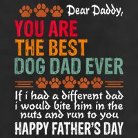 You Are The Best Dog Dad Ever Fathers Day Adult Drive Performance Visor
