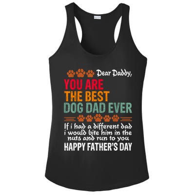 You Are The Best Dog Dad Ever Fathers Day Ladies PosiCharge Competitor Racerback Tank