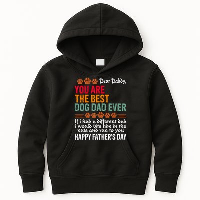 You Are The Best Dog Dad Ever Fathers Day Kids Hoodie