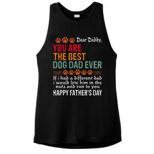 You Are The Best Dog Dad Ever Fathers Day Ladies PosiCharge Tri-Blend Wicking Tank