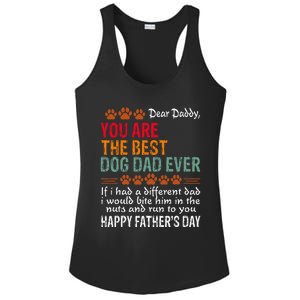 You Are The Best Dog Dad Ever Fathers Day Ladies PosiCharge Competitor Racerback Tank