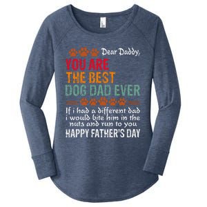 You Are The Best Dog Dad Ever Fathers Day Women's Perfect Tri Tunic Long Sleeve Shirt