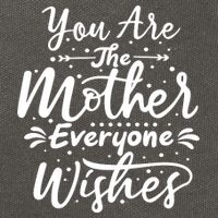 You Are The Mother Everyone Wishes Cute Gift Cotton Canvas Backpack