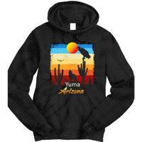 Yuma Arizona Vintage Coyote Sunset Az Desert Tie Dye Hoodie