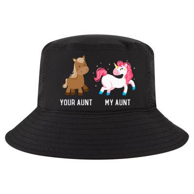 Your Aunt Vs My Aunt Magical Unicorn Awesome Crazy Auntie Cool Comfort Performance Bucket Hat