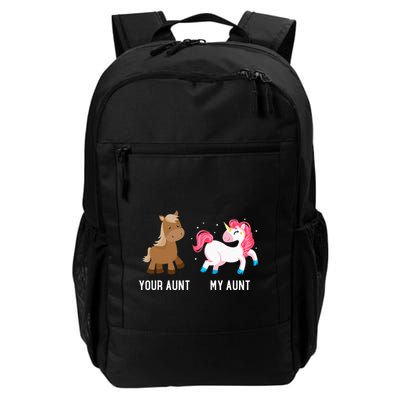 Your Aunt Vs My Aunt Magical Unicorn Awesome Crazy Auntie Backpack