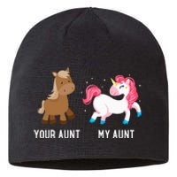 Your Aunt Vs My Aunt Magical Unicorn Awesome Crazy Auntie Sustainable Beanie