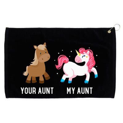 Your Aunt Vs My Aunt Magical Unicorn Awesome Crazy Auntie Grommeted Golf Towel