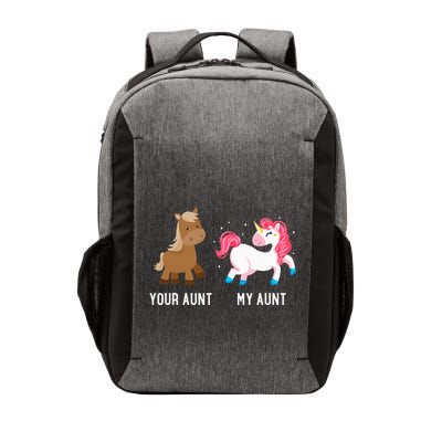 Your Aunt Vs My Aunt Magical Unicorn Awesome Crazy Auntie Vector Backpack