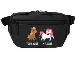 Your Aunt Vs My Aunt Magical Unicorn Awesome Crazy Auntie Crossbody Pack