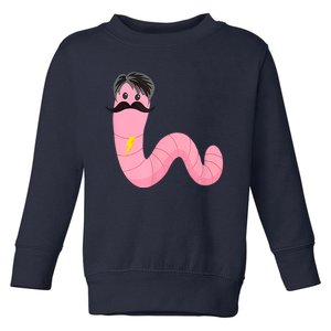 Youre A Worm With A Mustache Toddler Sweatshirt