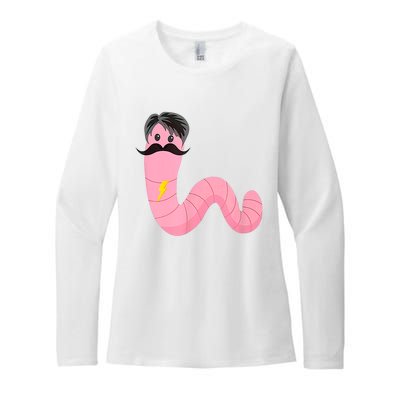 Youre A Worm With A Mustache Womens CVC Long Sleeve Shirt