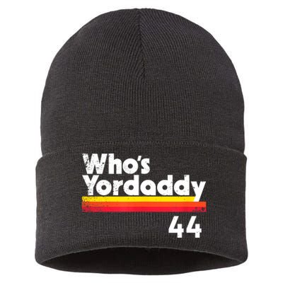 Yordan Alvarez WhoS Yordaddy Houston Baseball Sustainable Knit Beanie