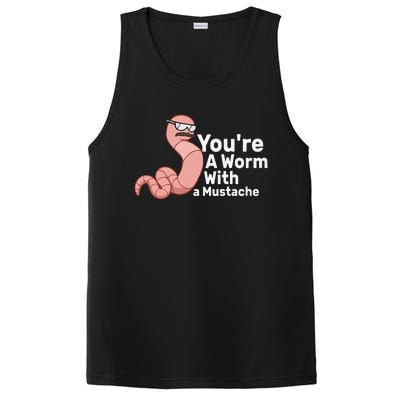 You're a Worm With a Mustache PosiCharge Competitor Tank