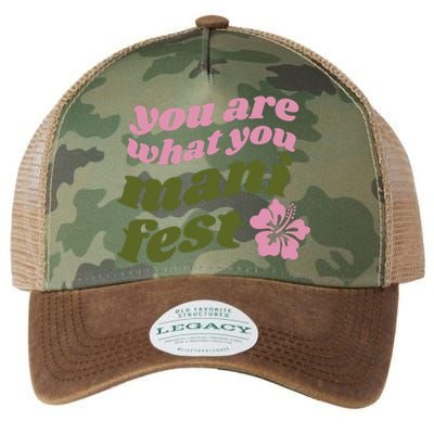 You Are What You Manifest Legacy Tie Dye Trucker Hat