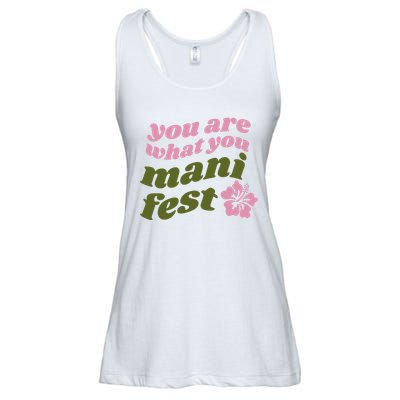 You Are What You Manifest Ladies Essential Flowy Tank