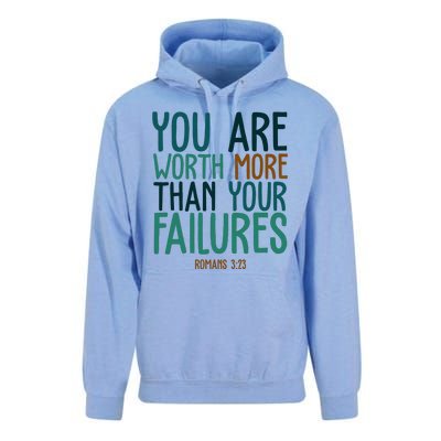 You Are Worth More Than Your Failures Romans 323 Unisex Surf Hoodie