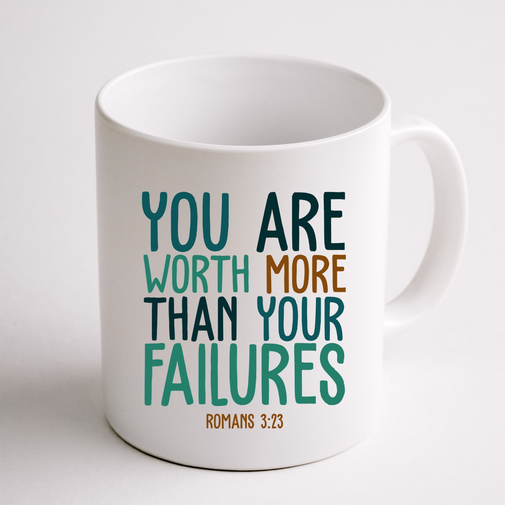You Are Worth More Than Your Failures Romans 323 Mug