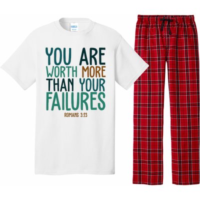 You Are Worth More Than Your Failures Romans 323 Pajama Set