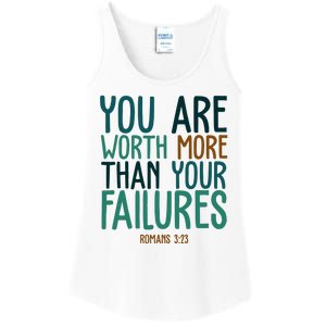 You Are Worth More Than Your Failures Romans 323 Ladies Essential Tank