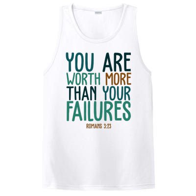 You Are Worth More Than Your Failures Romans 323 PosiCharge Competitor Tank