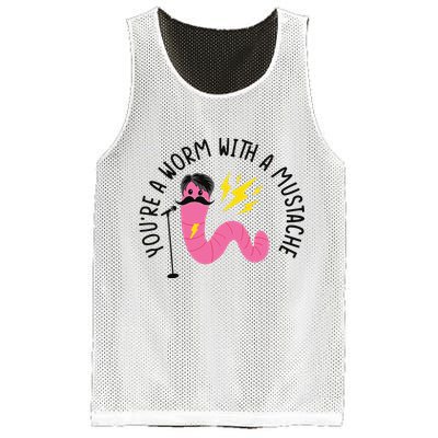 You’re A Worm With A Mustache Vanderpump Rules Mesh Reversible Basketball Jersey Tank