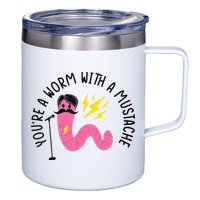 You’re A Worm With A Mustache Vanderpump Rules 12oz Stainless Steel Coffee Mug