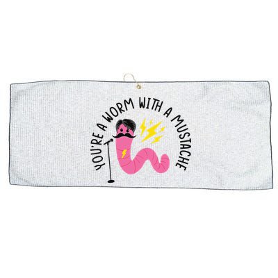 You’re A Worm With A Mustache Vanderpump Rules Large Microfiber Waffle Golf Towel