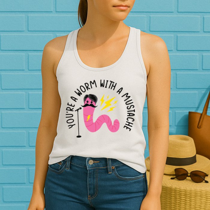 You’re A Worm With A Mustache Vanderpump Rules Womens Tank Top