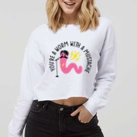 You’re A Worm With A Mustache Vanderpump Rules Cropped Pullover Crew