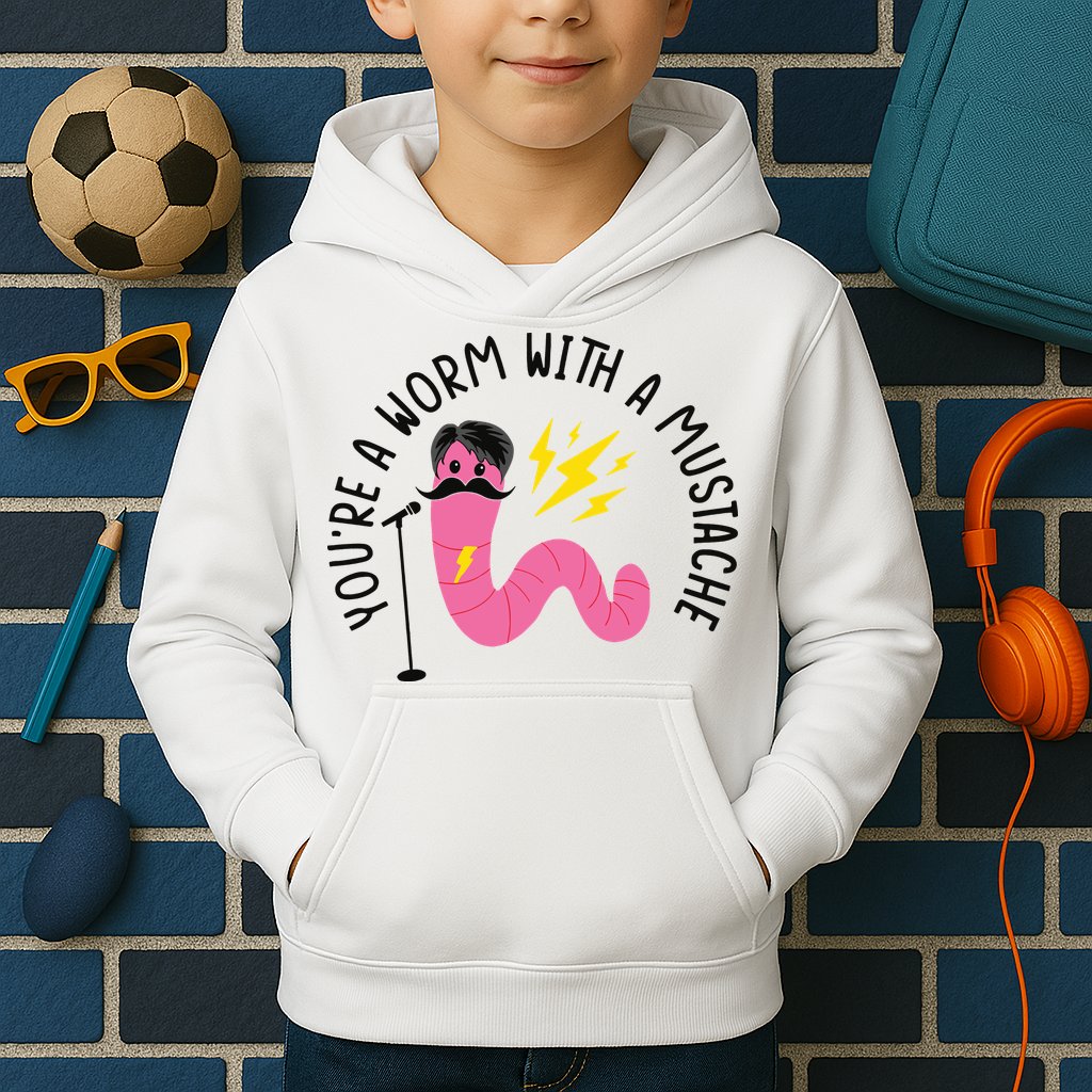 You’re A Worm With A Mustache Vanderpump Rules Kids Hoodie