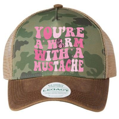 Youre A Worm With A Mustache James Tom Ariana Reality Legacy Tie Dye Trucker Hat