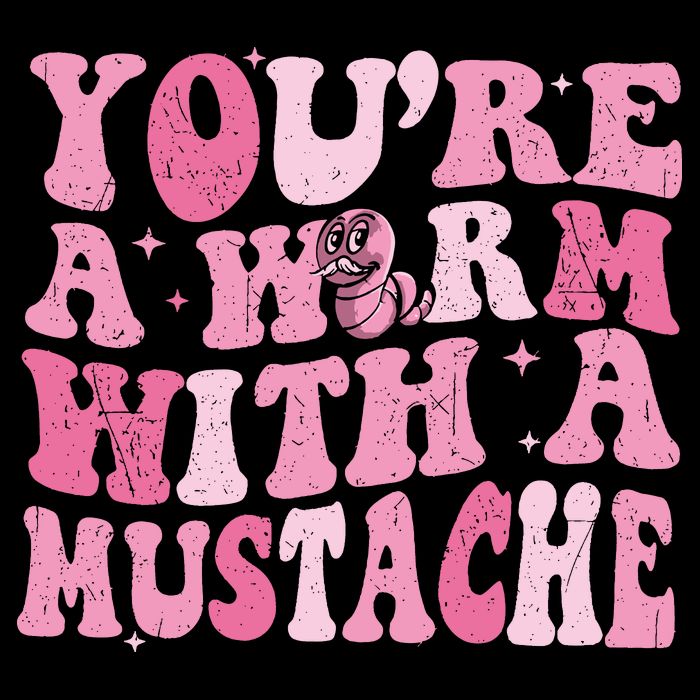 Youre A Worm With A Mustache James Tom Ariana Reality 16 in Basic Backpack