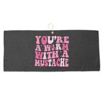 Youre A Worm With A Mustache James Tom Ariana Reality Large Microfiber Waffle Golf Towel