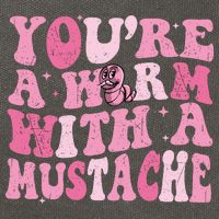 Youre A Worm With A Mustache James Tom Ariana Reality Cotton Canvas Backpack