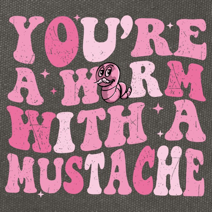 Youre A Worm With A Mustache James Tom Ariana Reality Cotton Canvas Backpack