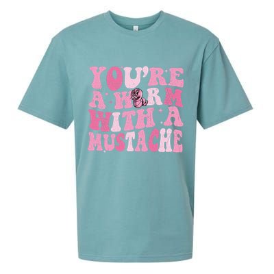 Youre A Worm With A Mustache James Tom Ariana Reality Sueded Cloud Jersey T-Shirt