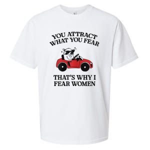 You Attract What You Fear That’S Why I Fear Women Sueded Cloud Jersey T-Shirt