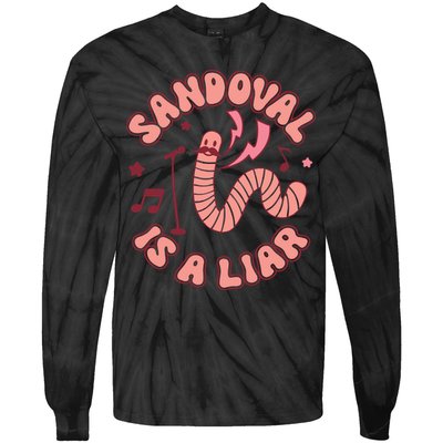 You’re A Worm With A Mustache Vanderpump Rules Scandovals Is A Liar Tie-Dye Long Sleeve Shirt