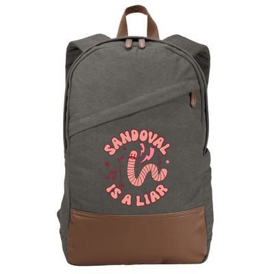 You’re A Worm With A Mustache Vanderpump Rules Scandovals Is A Liar Cotton Canvas Backpack