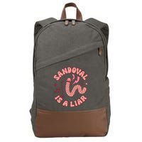 You’re A Worm With A Mustache Vanderpump Rules Scandovals Is A Liar Cotton Canvas Backpack