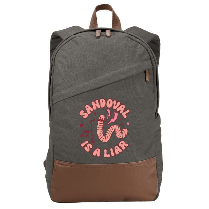 You’re A Worm With A Mustache Vanderpump Rules Scandovals Is A Liar Cotton Canvas Backpack