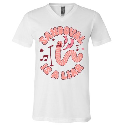 You’re A Worm With A Mustache Vanderpump Rules Scandovals Is A Liar V-Neck T-Shirt