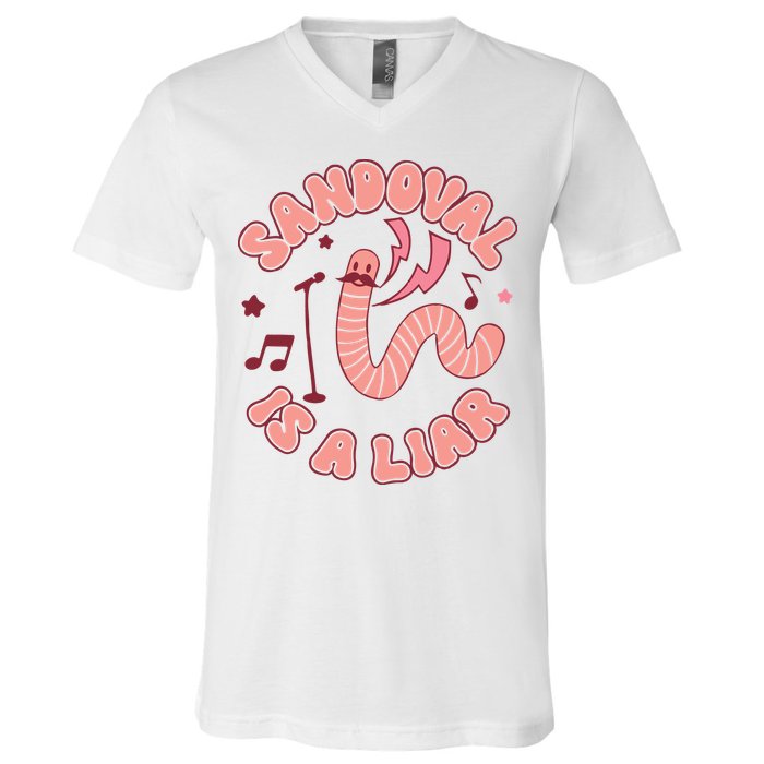 You’re A Worm With A Mustache Vanderpump Rules Scandovals Is A Liar V-Neck T-Shirt