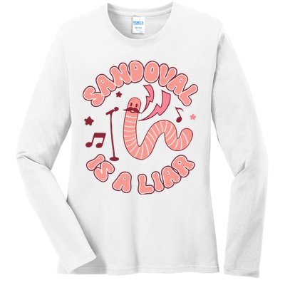 You’re A Worm With A Mustache Vanderpump Rules Scandovals Is A Liar Ladies Long Sleeve Shirt