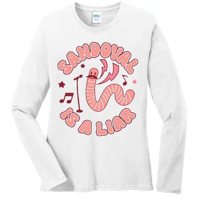 You’re A Worm With A Mustache Vanderpump Rules Scandovals Is A Liar Ladies Long Sleeve Shirt