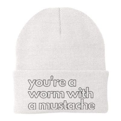 Youre A Worm With A Mustache James Kennedy Team Ariana Vanderpump Rules Lightwe Knit Cap Winter Beanie